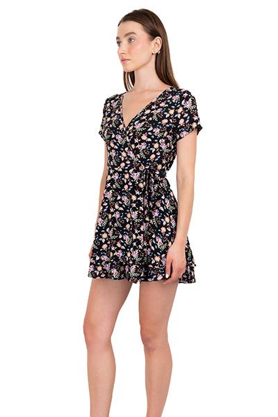 Vestido mini escote cruzado flores sold by Shasa product image thumbnail 3