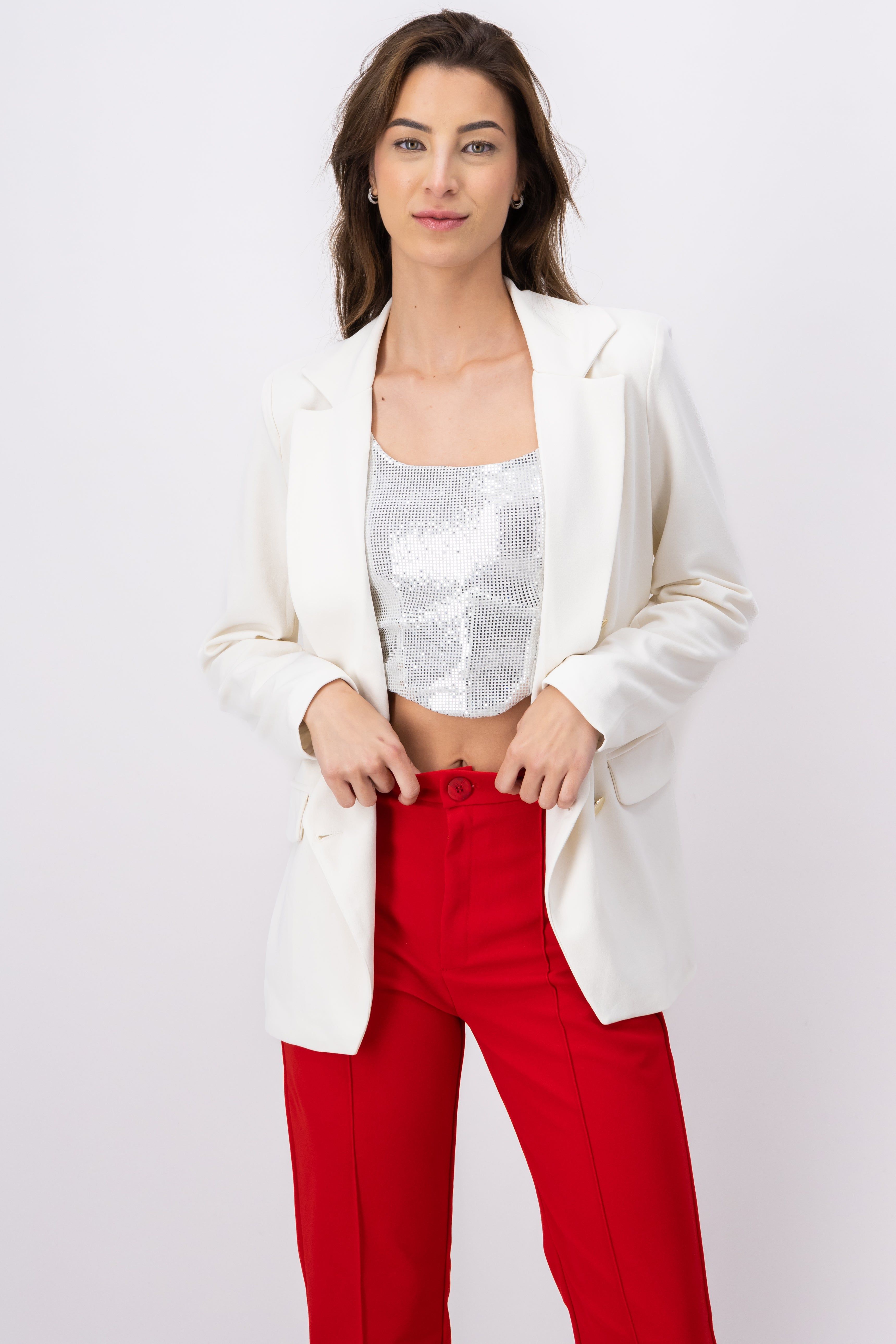 Saco botones metálicos sold by Shasa