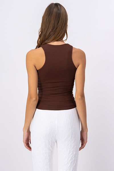 Top acanalado liso cuello redondo sold by Shasa product image thumbnail 4