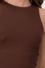 Top acanalado liso cuello redondo sold by Shasa
