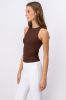 Top acanalado liso cuello redondo sold by Shasa