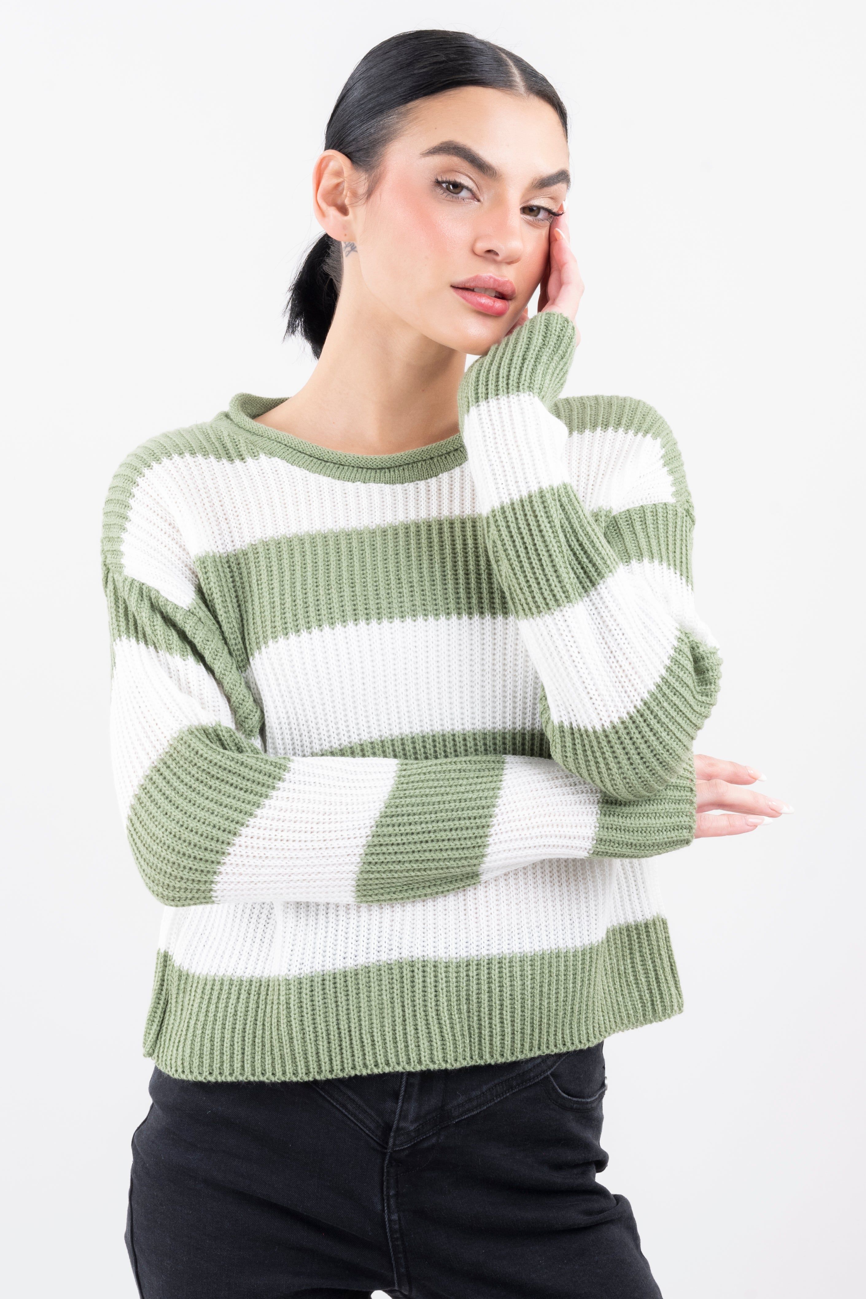 Suéter rayas bicolor sold by Shasa