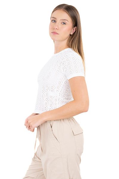 Top eyelet manga corta sold by Shasa product image thumbnail 3