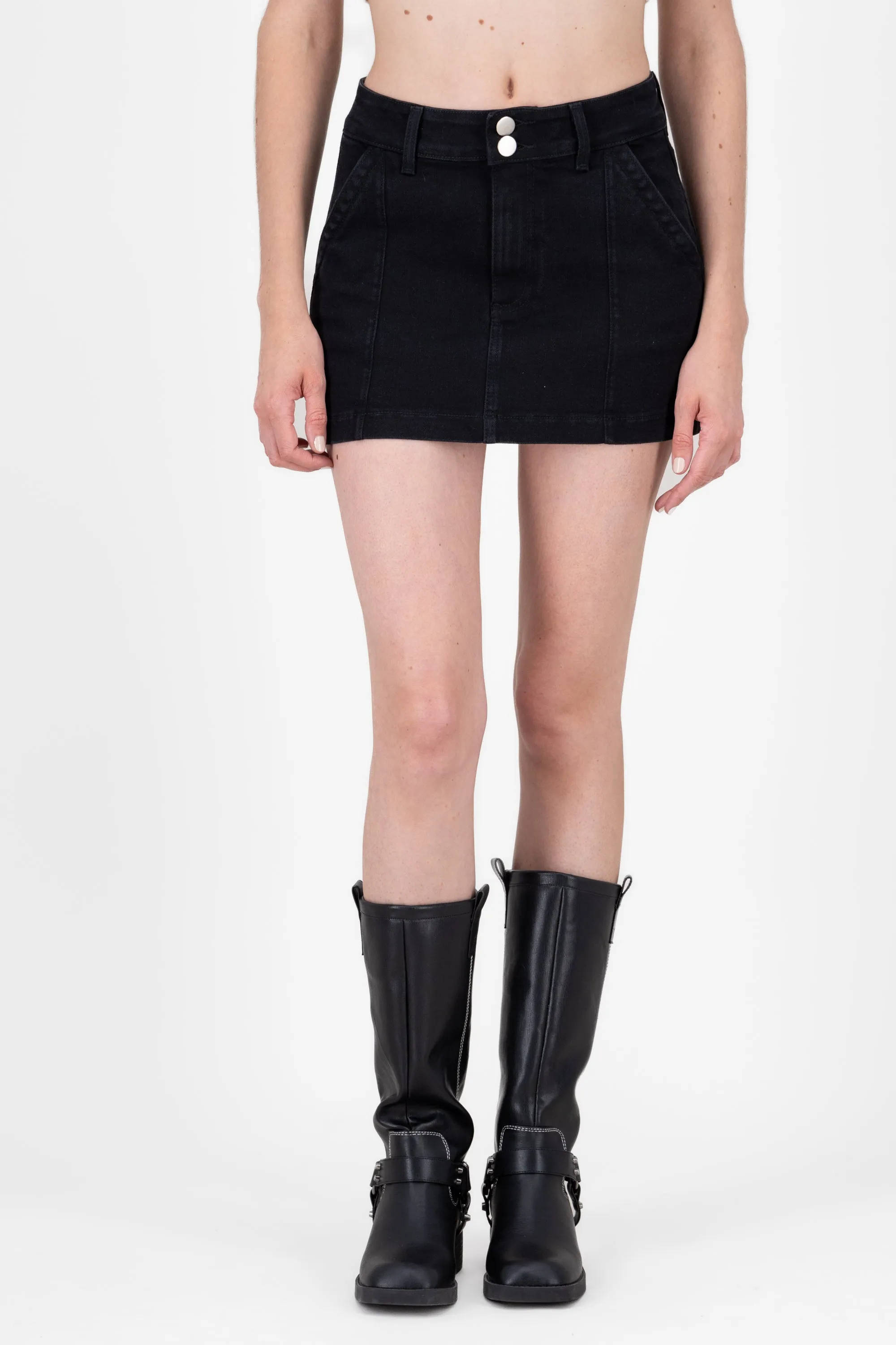 Falda mini denim con 2 botones Hypsters sold by Shasa product image thumbnail 2