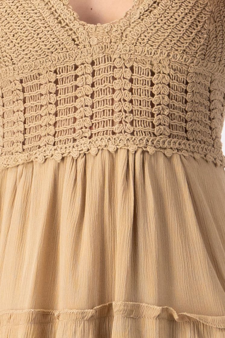 Vestido maxi copas crochet sold by Shasa product image thumbnail 5