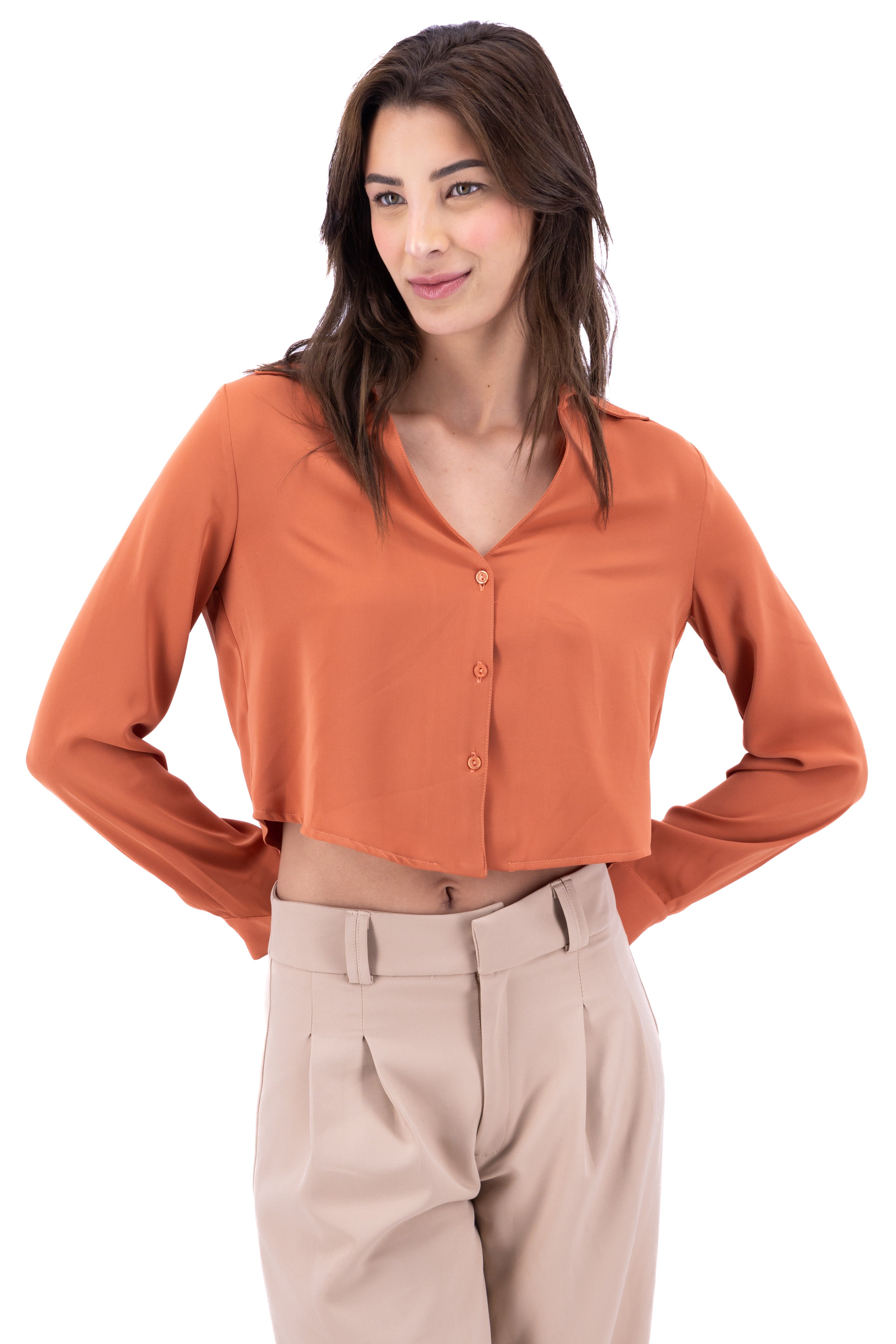 Camisa Crop Escote sold by Shasa