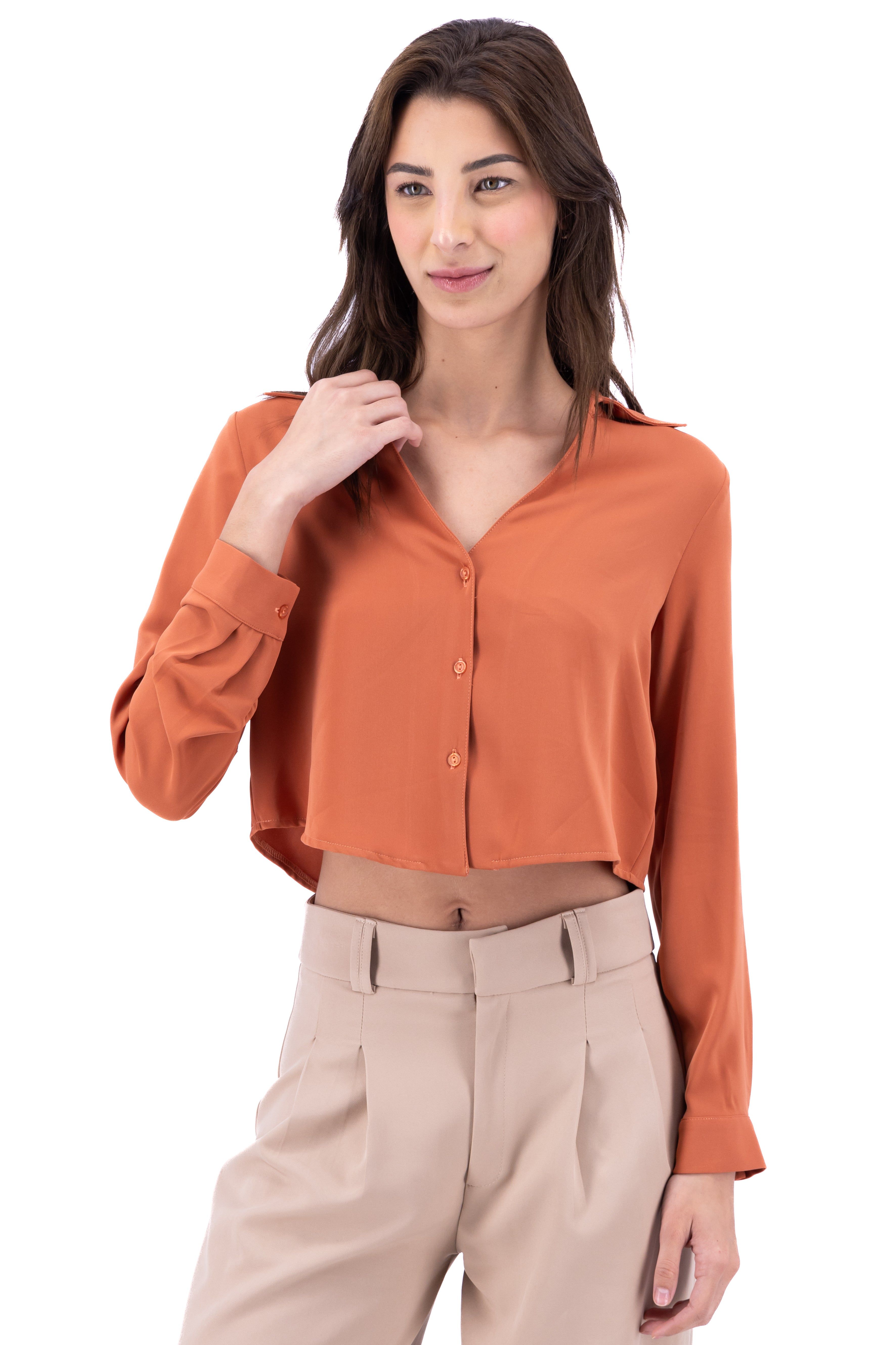 Camisa Crop Escote sold by Shasa product image thumbnail 2