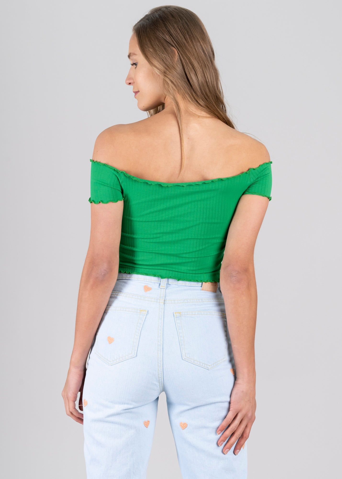 Top acanalado hombros descubiertos sold by Shasa product image thumbnail 4