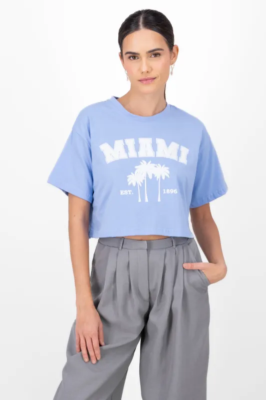 Playera Crop Miami sold by Shasa