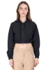 Chamarra crop bolsillos gorra sold by Shasa