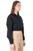 Chamarra crop bolsillos gorra sold by Shasa