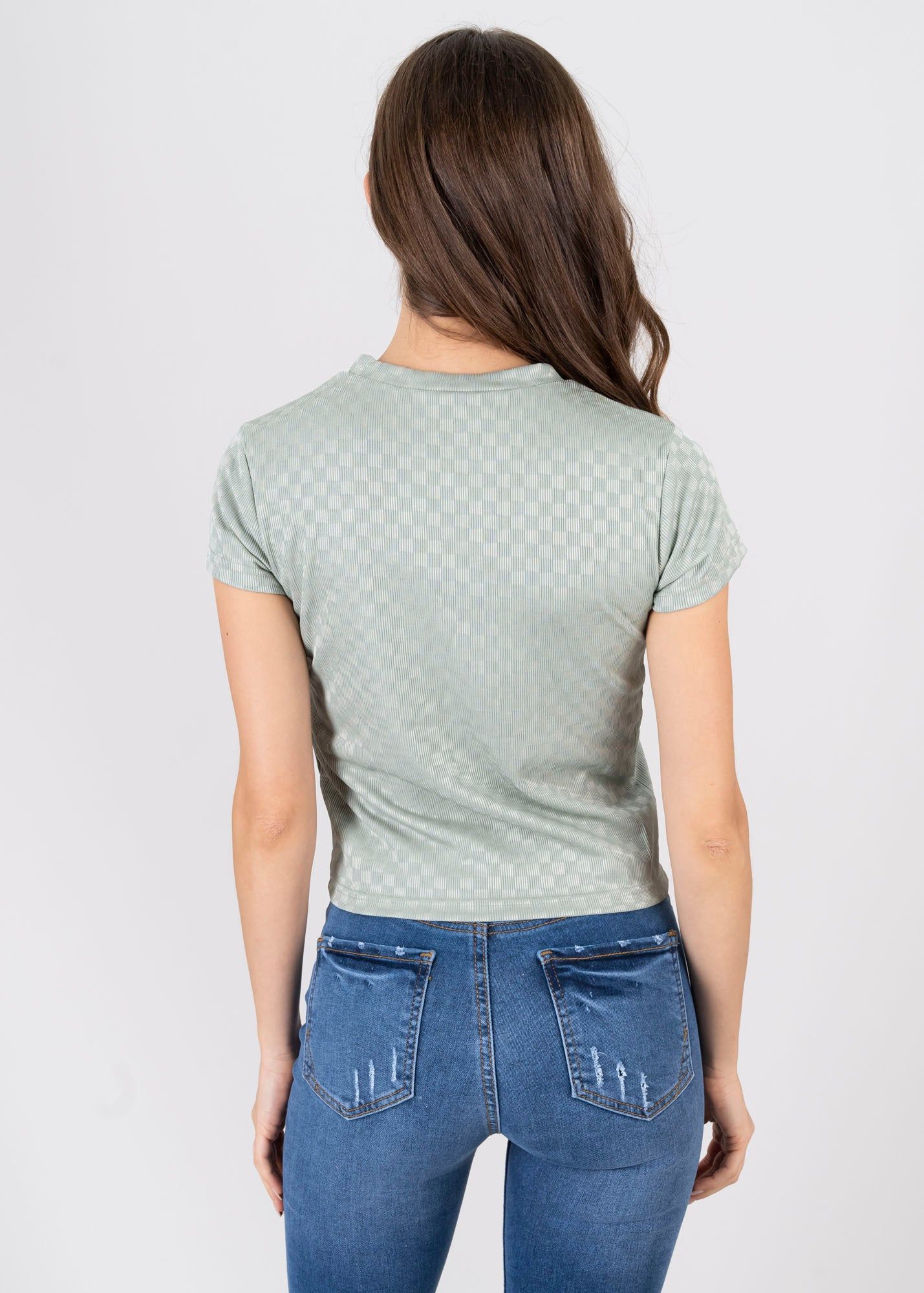 Top satín ajedrez carita feliz sold by Shasa product image thumbnail 4