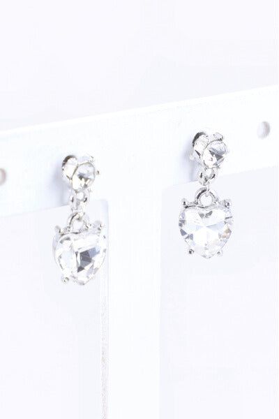 Aretes largos corazón brillos sold by Shasa product image thumbnail 2