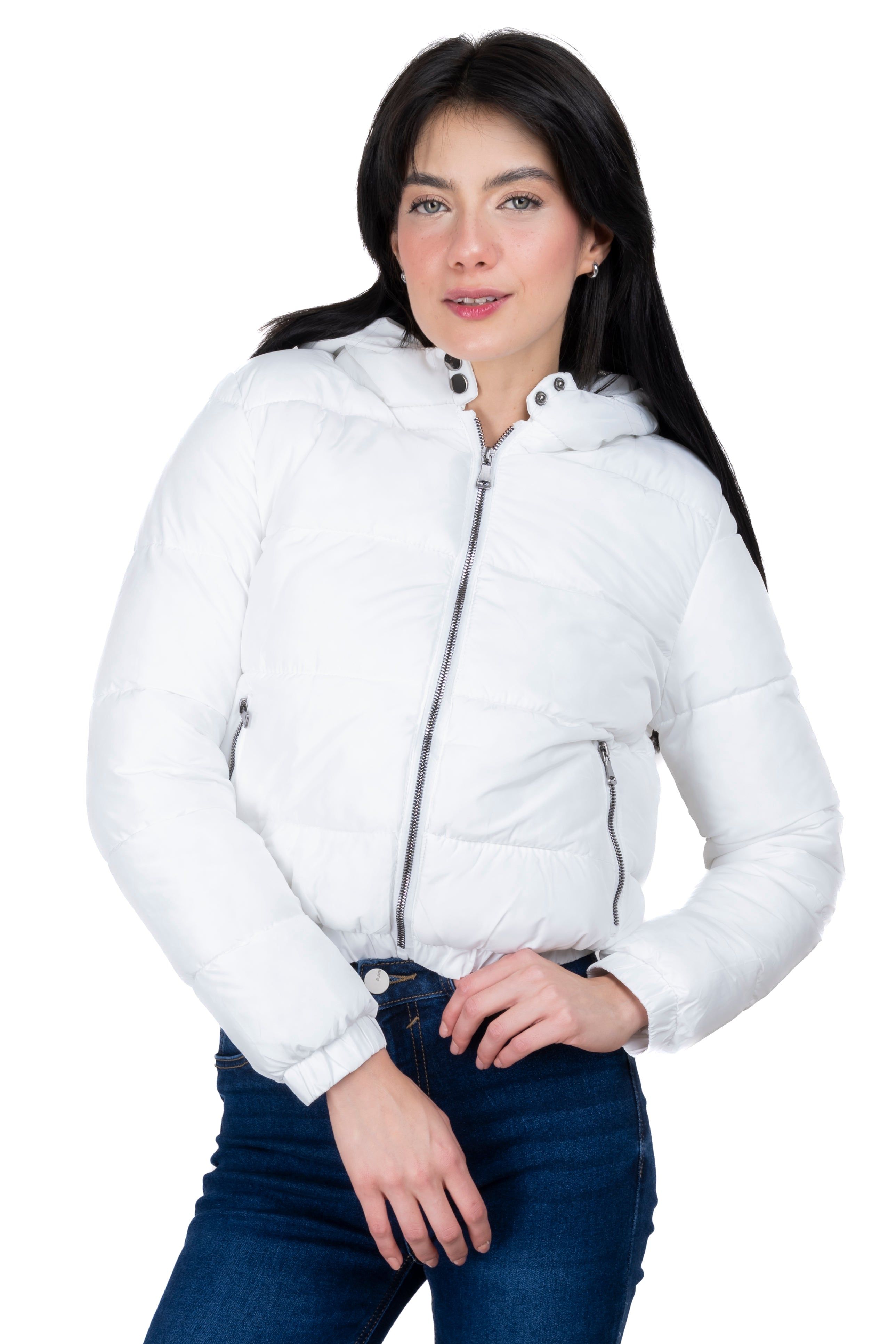 Chamarra capitonada gorra bolsillos sold by Shasa