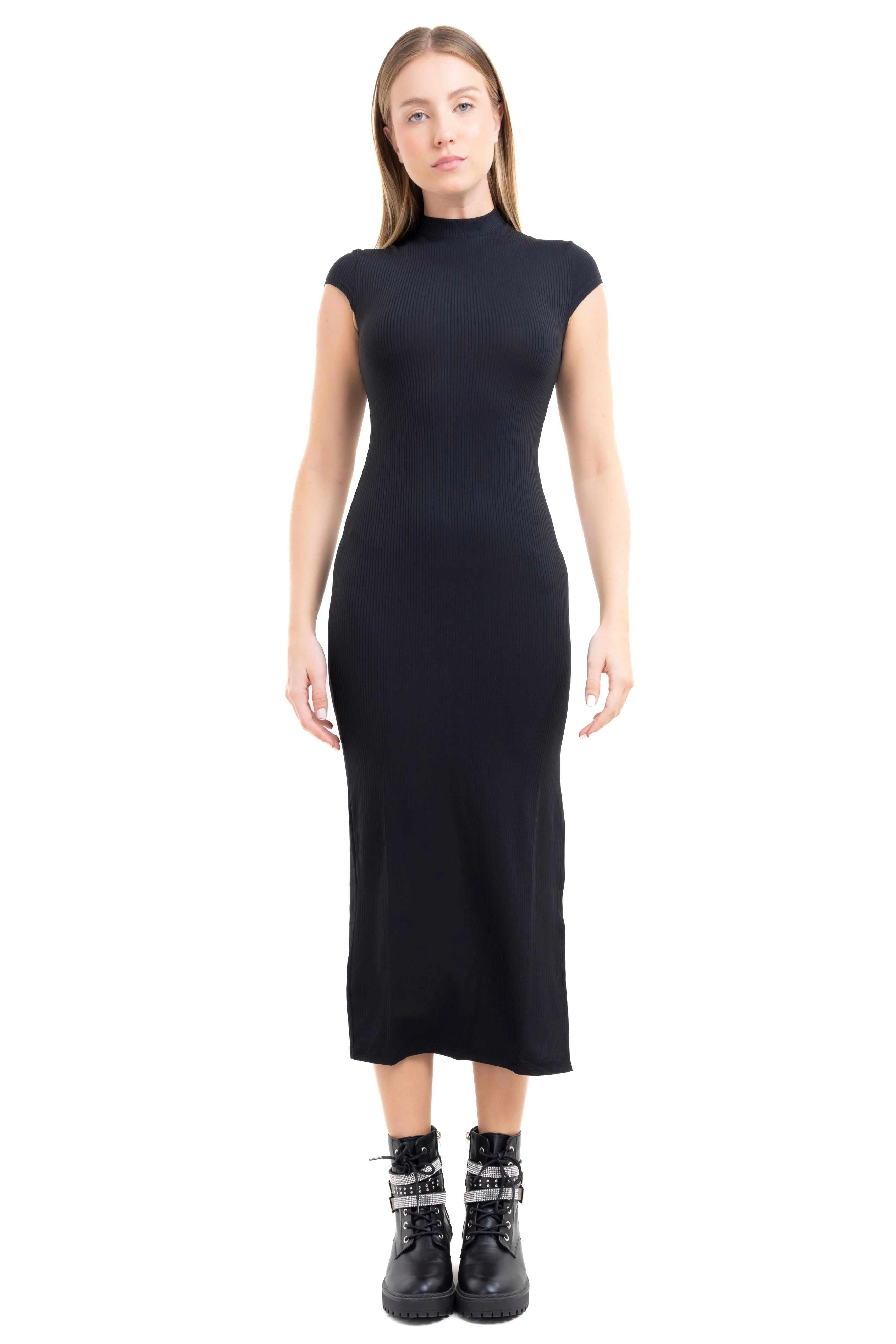 Vestido maxi bodycon cuello mao sold by Shasa product image thumbnail 2