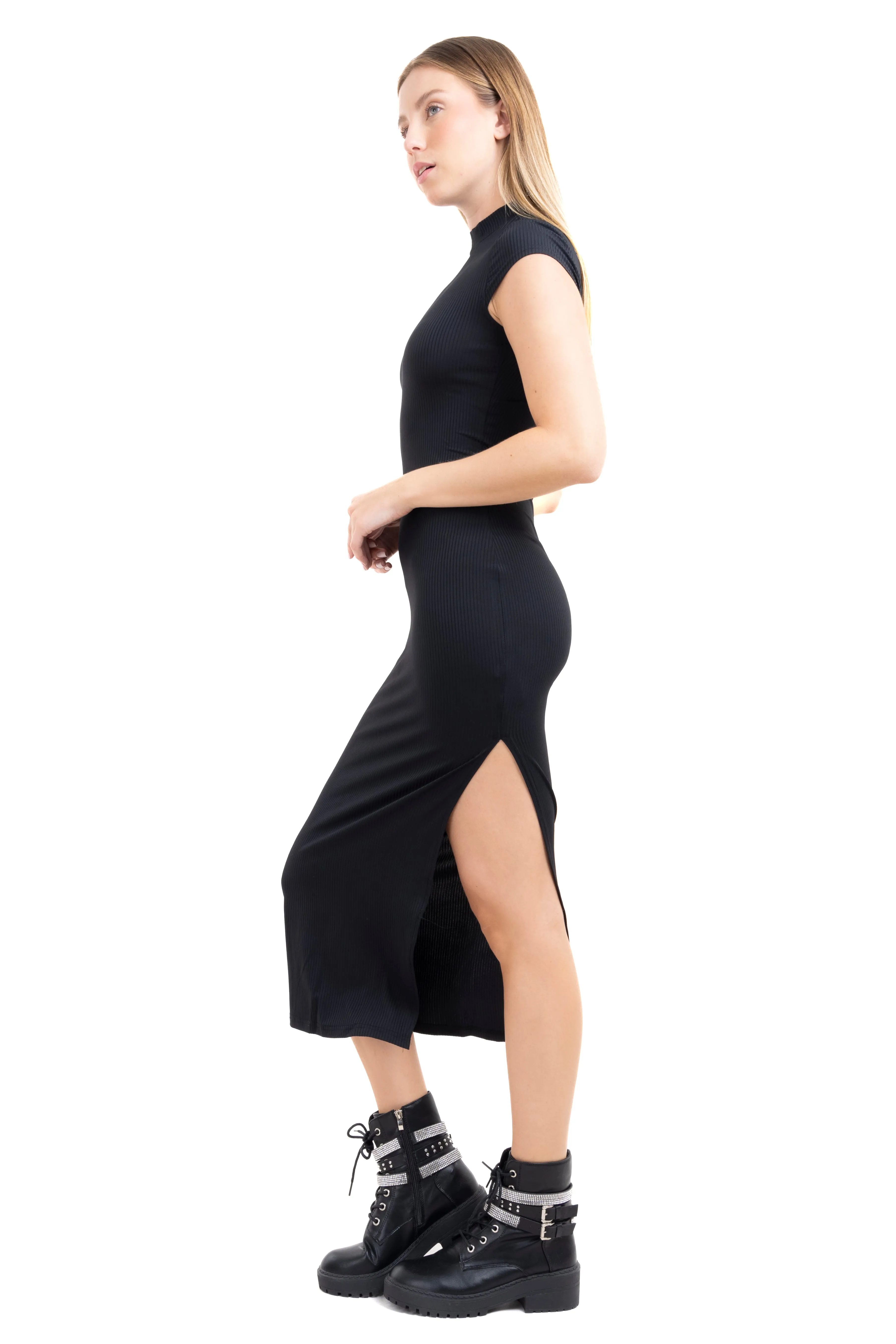 Vestido maxi bodycon cuello mao sold by Shasa product image thumbnail 3