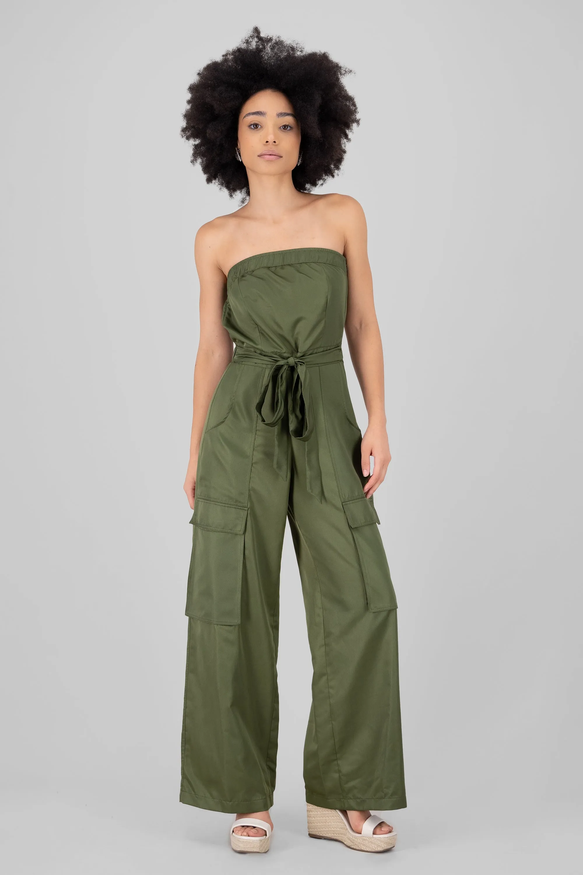 Jumpsuit strapples cargo sold by Shasa product image thumbnail 2