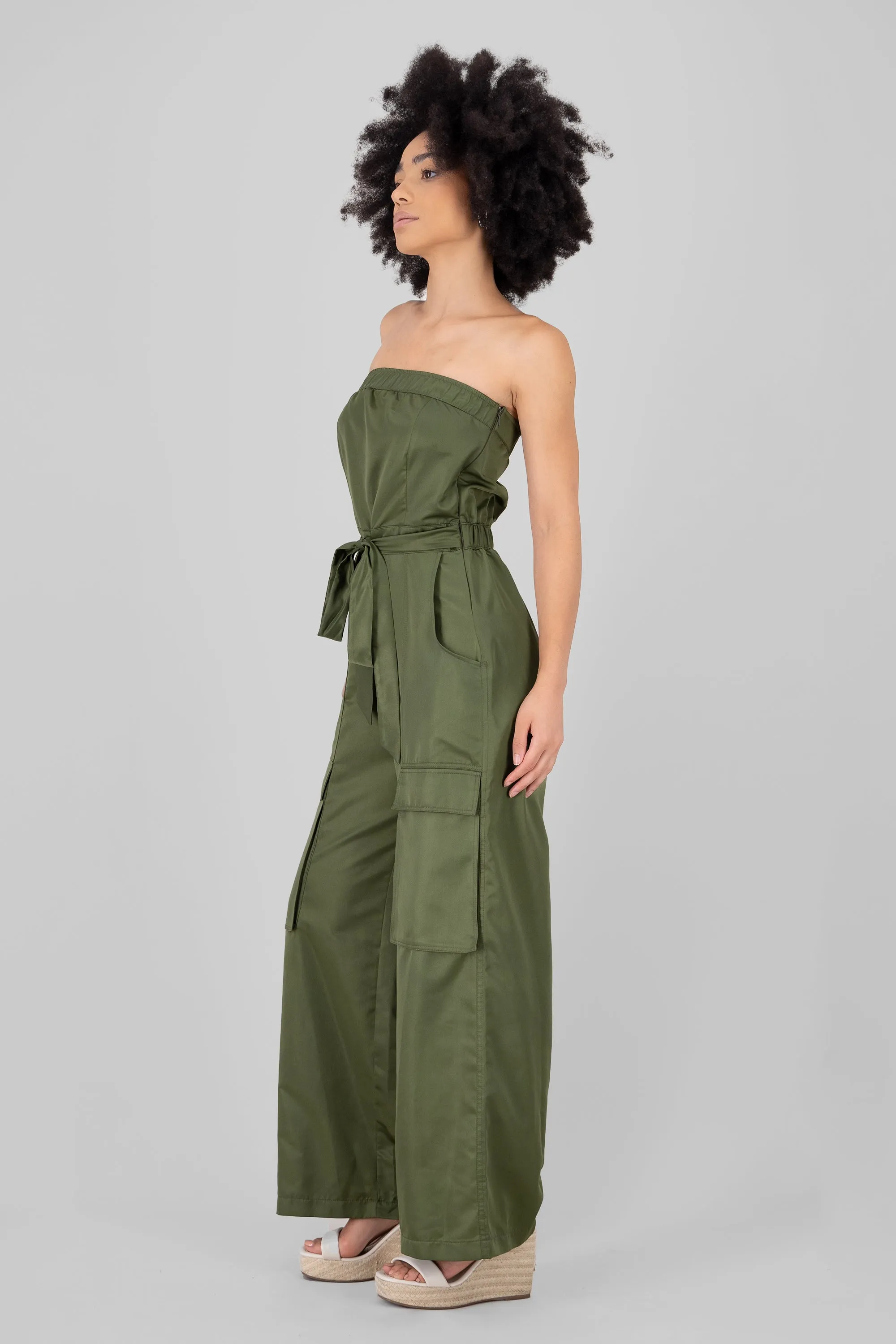 Jumpsuit strapples cargo sold by Shasa product image thumbnail 3