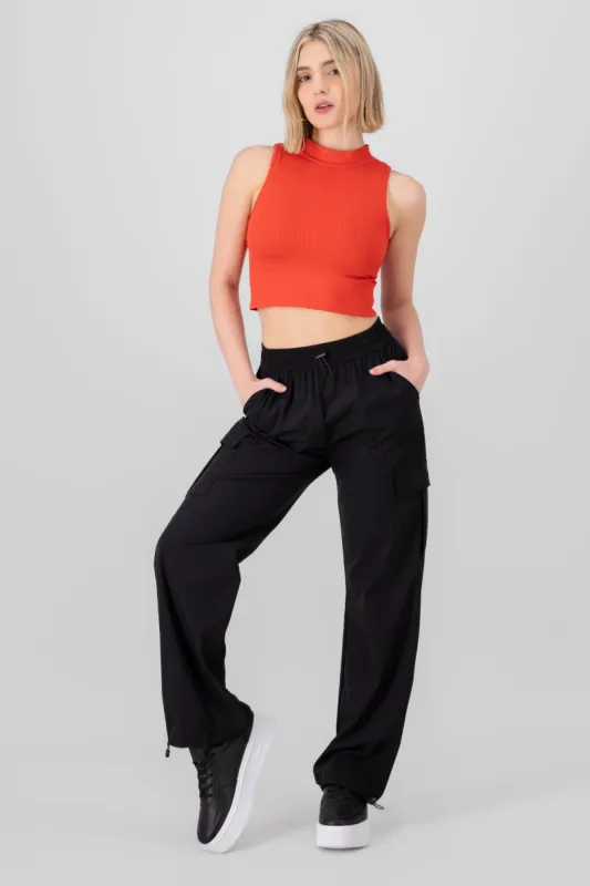 Pantalon wide leg bolsas cargo sold by Shasa