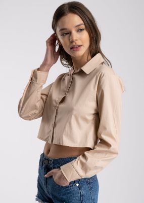 Camisa Crop Manga Larga sold by Shasa