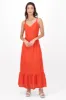 Vestido maxi eyelet escote v sold by Shasa