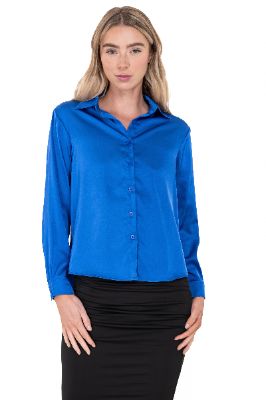 Camisa satinada monocolor sold by Shasa