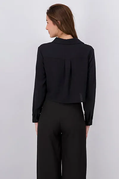 Camisa Crop Bolsillo sold by Shasa product image thumbnail 4