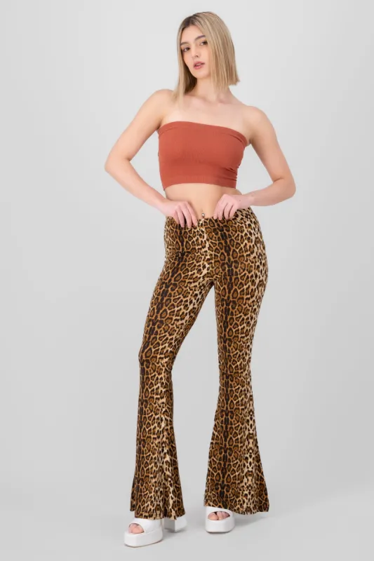 Pantalon flare animal print sold by Shasa
