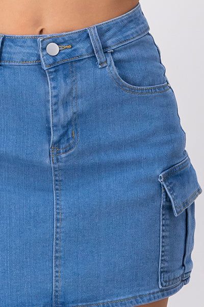 Mini Falda Denim Bolsas Cargo sold by Shasa product image thumbnail 5