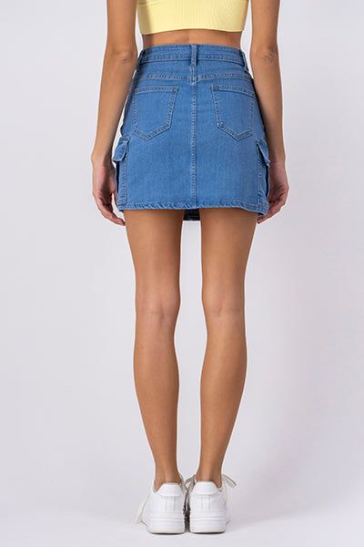Mini Falda Denim Bolsas Cargo sold by Shasa product image thumbnail 4