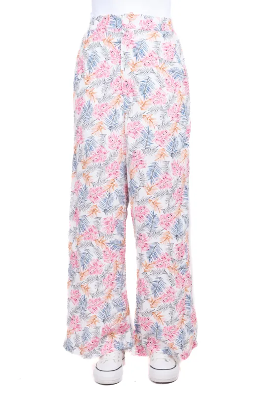 Pantalón wide leg estampado hojas sold by Shasa