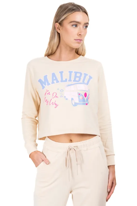 Sudadera crop amplia estampada sold by Shasa