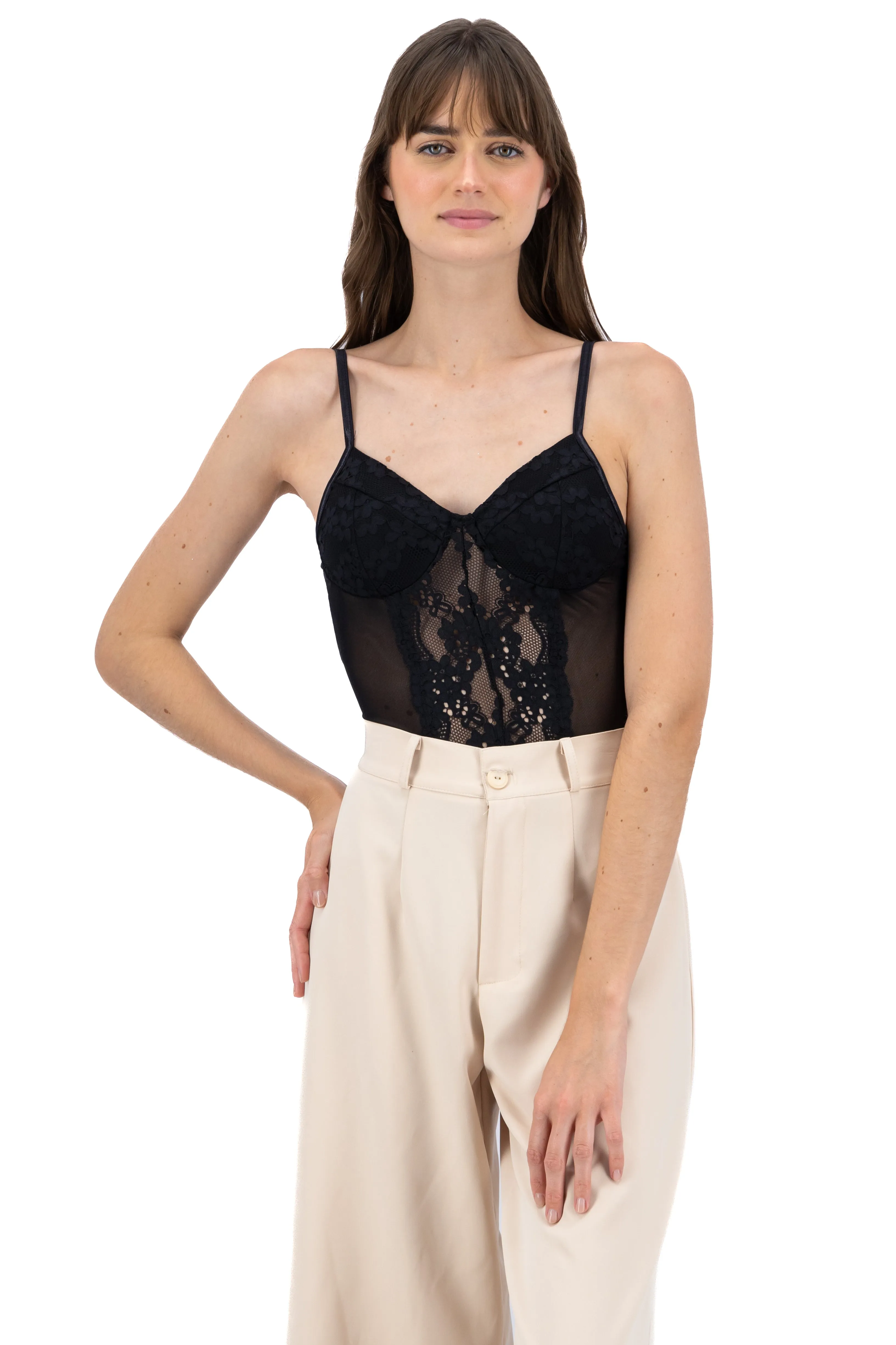 Bodysuit de encaje con transparencias sold by Shasa product image thumbnail 2