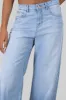 Jeans wide leg con desgaste sold by Shasa