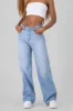 Jeans wide leg con desgaste sold by Shasa