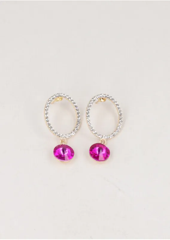 Aretes Circulo Multibrillos sold by Shasa
