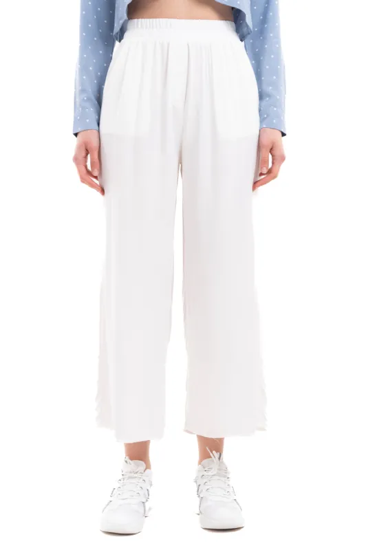 Pantalón Wide Leg Cintura Alta Fruncida sold by Shasa