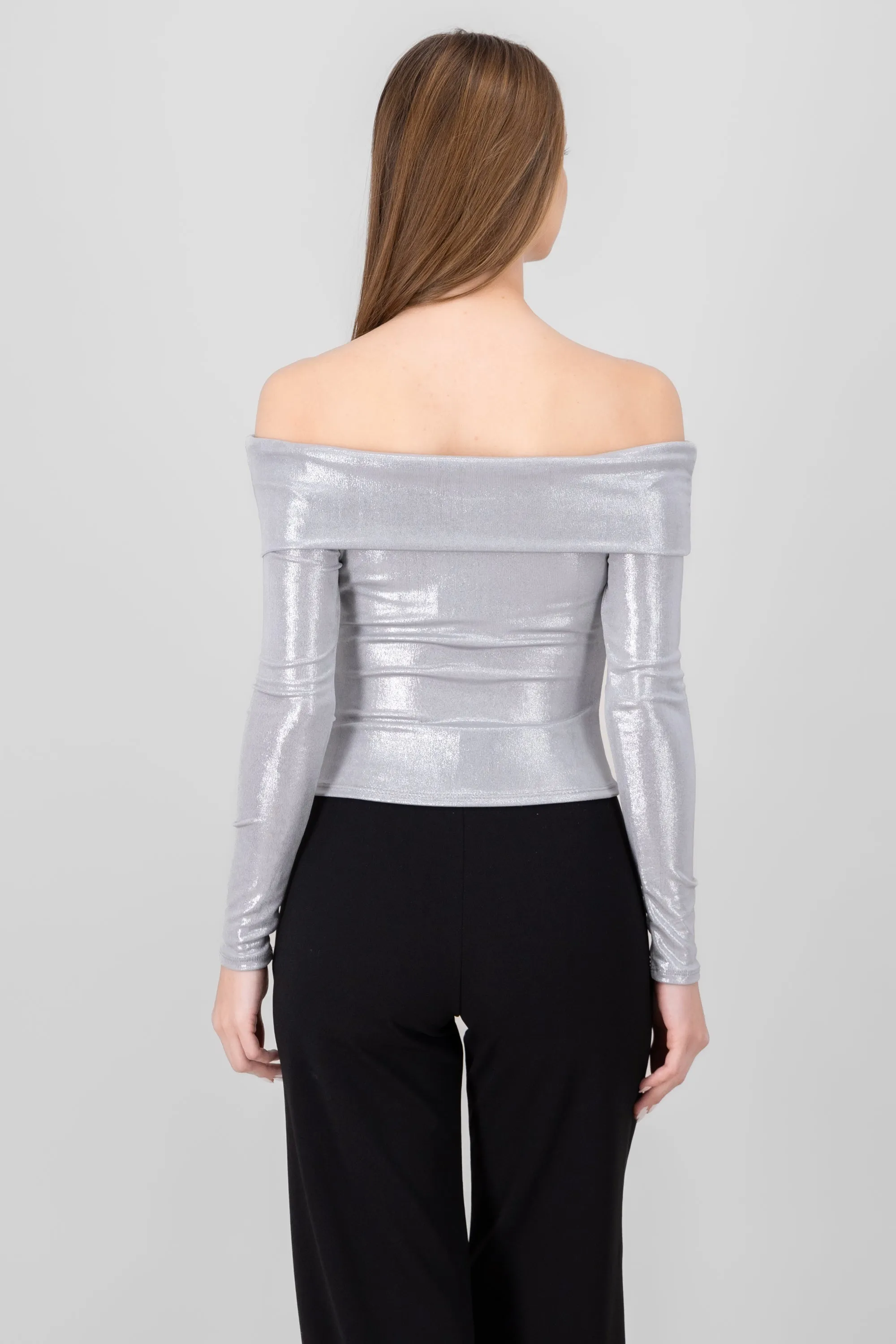 Blusa sin hombros brillos sold by Shasa product image thumbnail 4