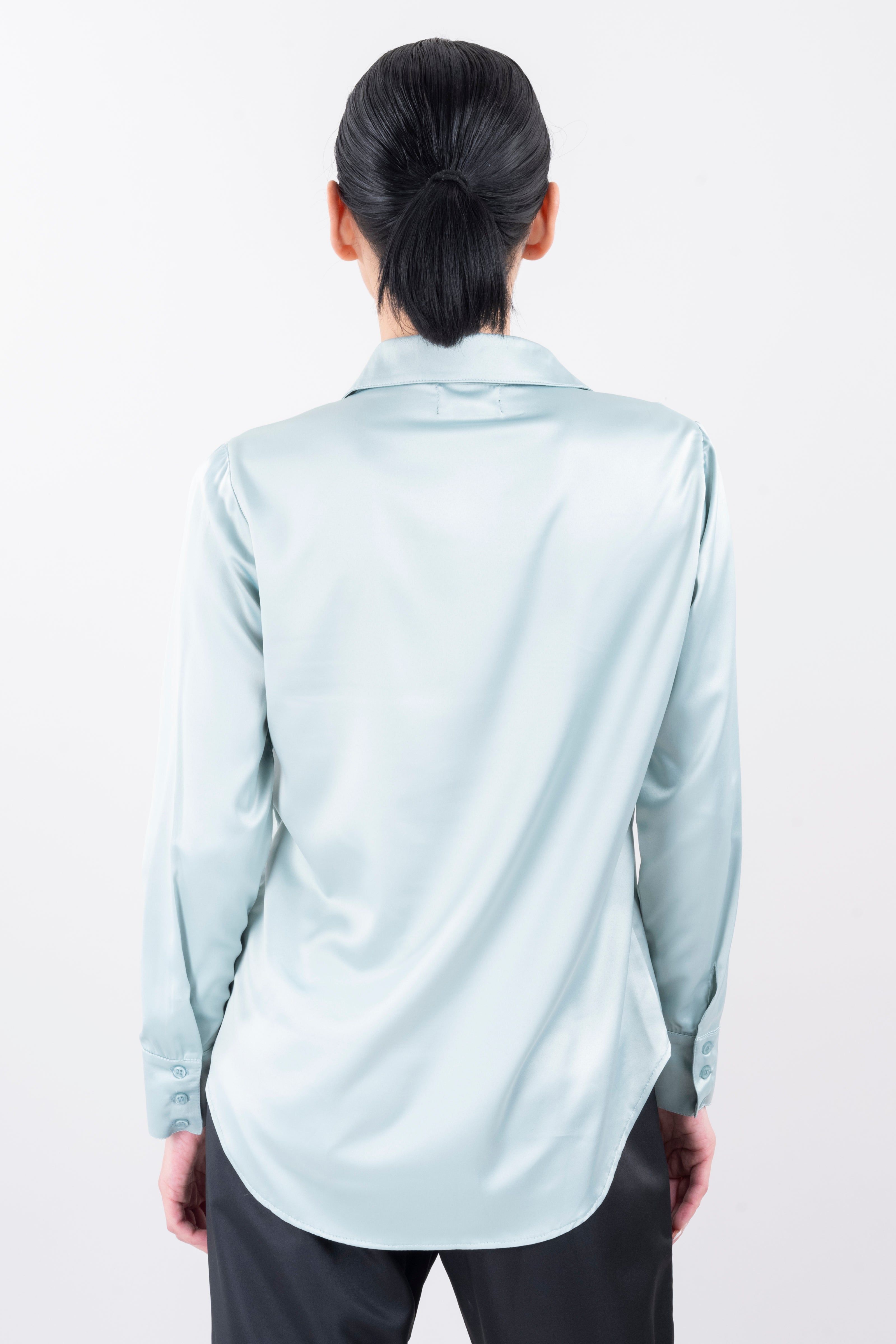 Camisa satín cuello solapa sold by Shasa product image thumbnail 4