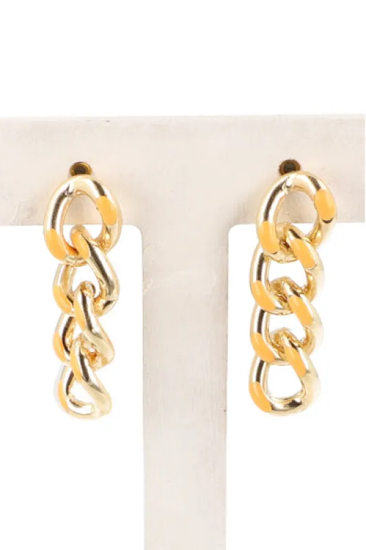 Aretes Cadenas Colores sold by Shasa