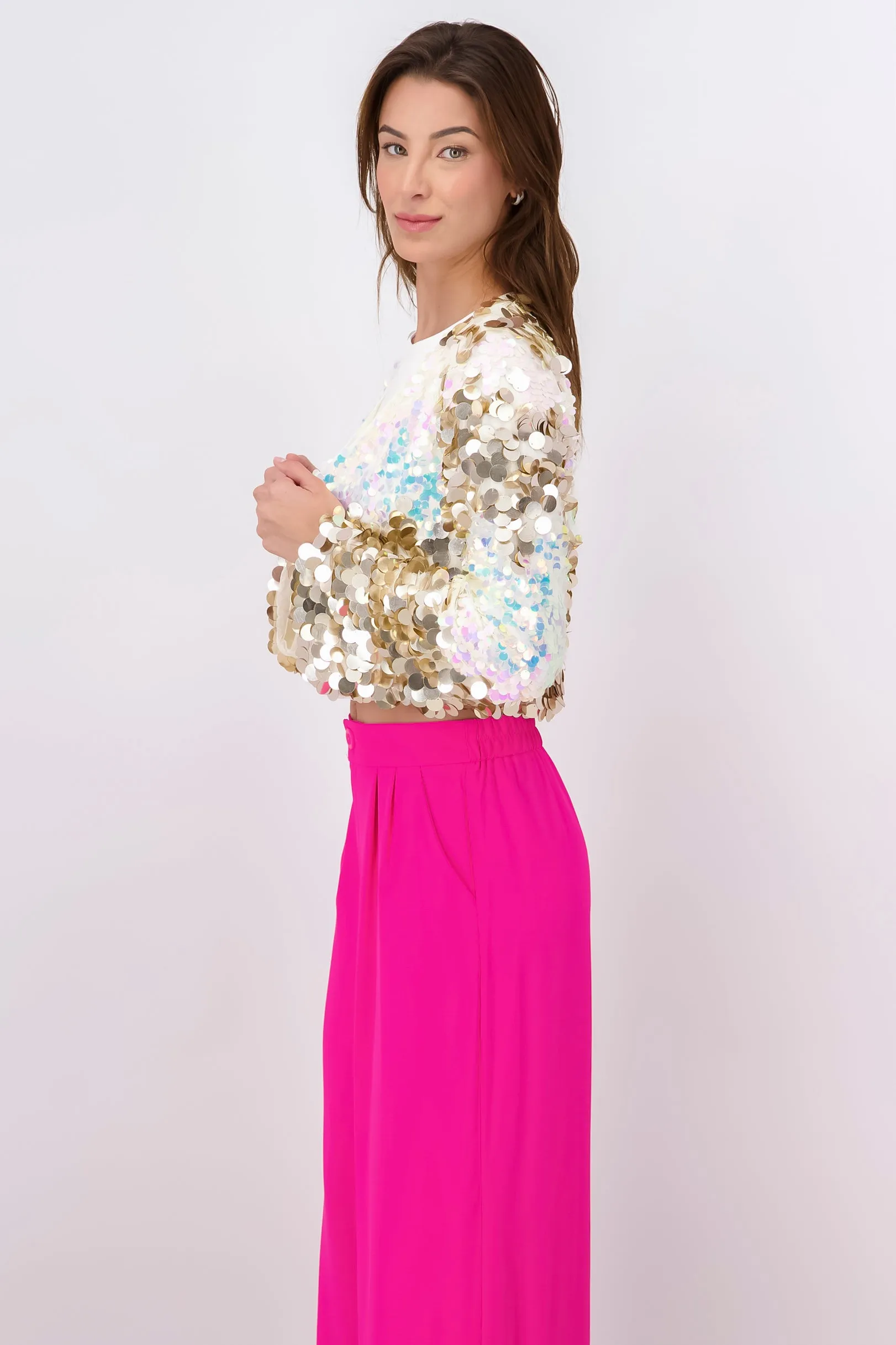 Blazer Lentejuelas Cropped sold by Shasa product image thumbnail 3