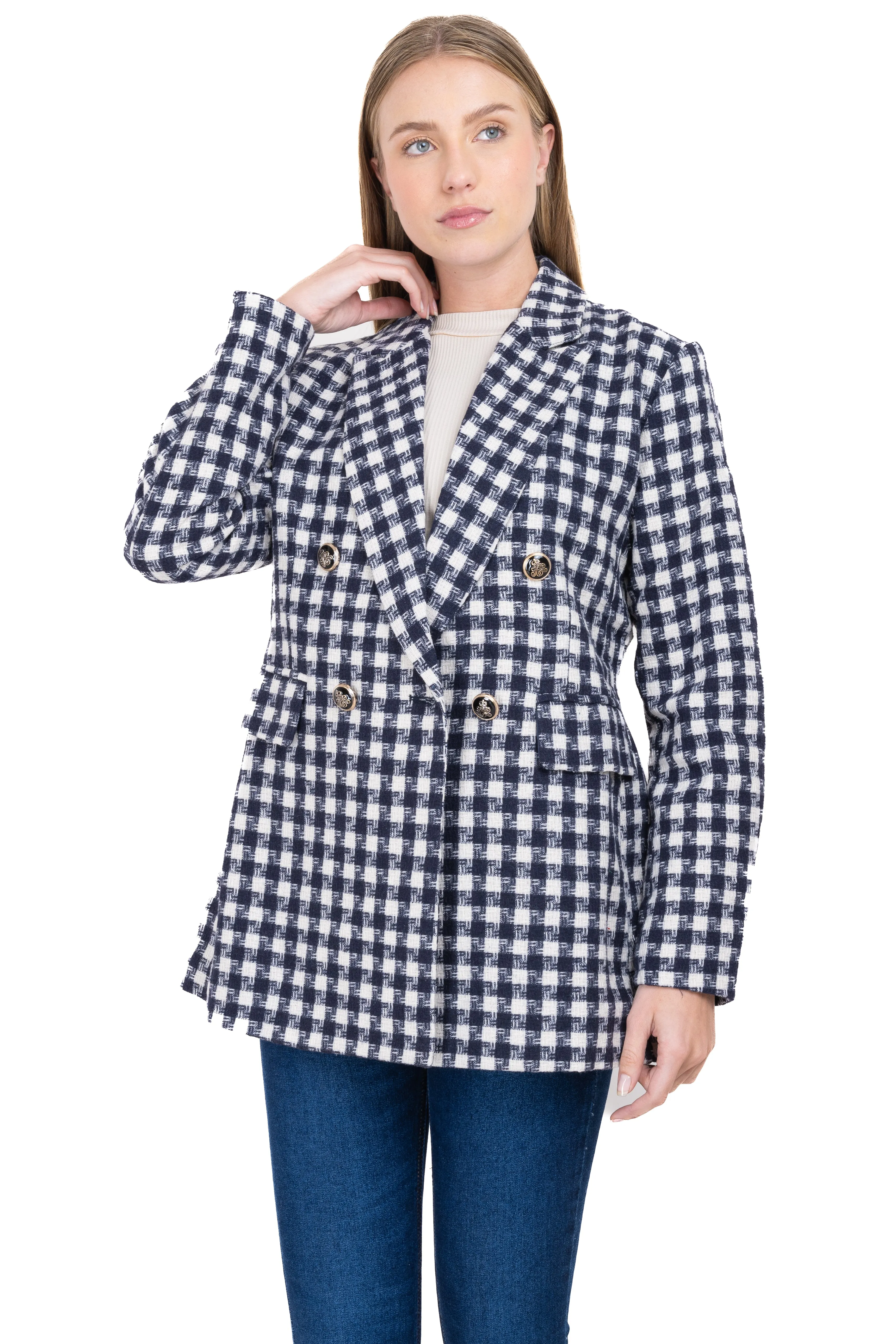 Saco largo cruzado detalle bolsas sold by Shasa