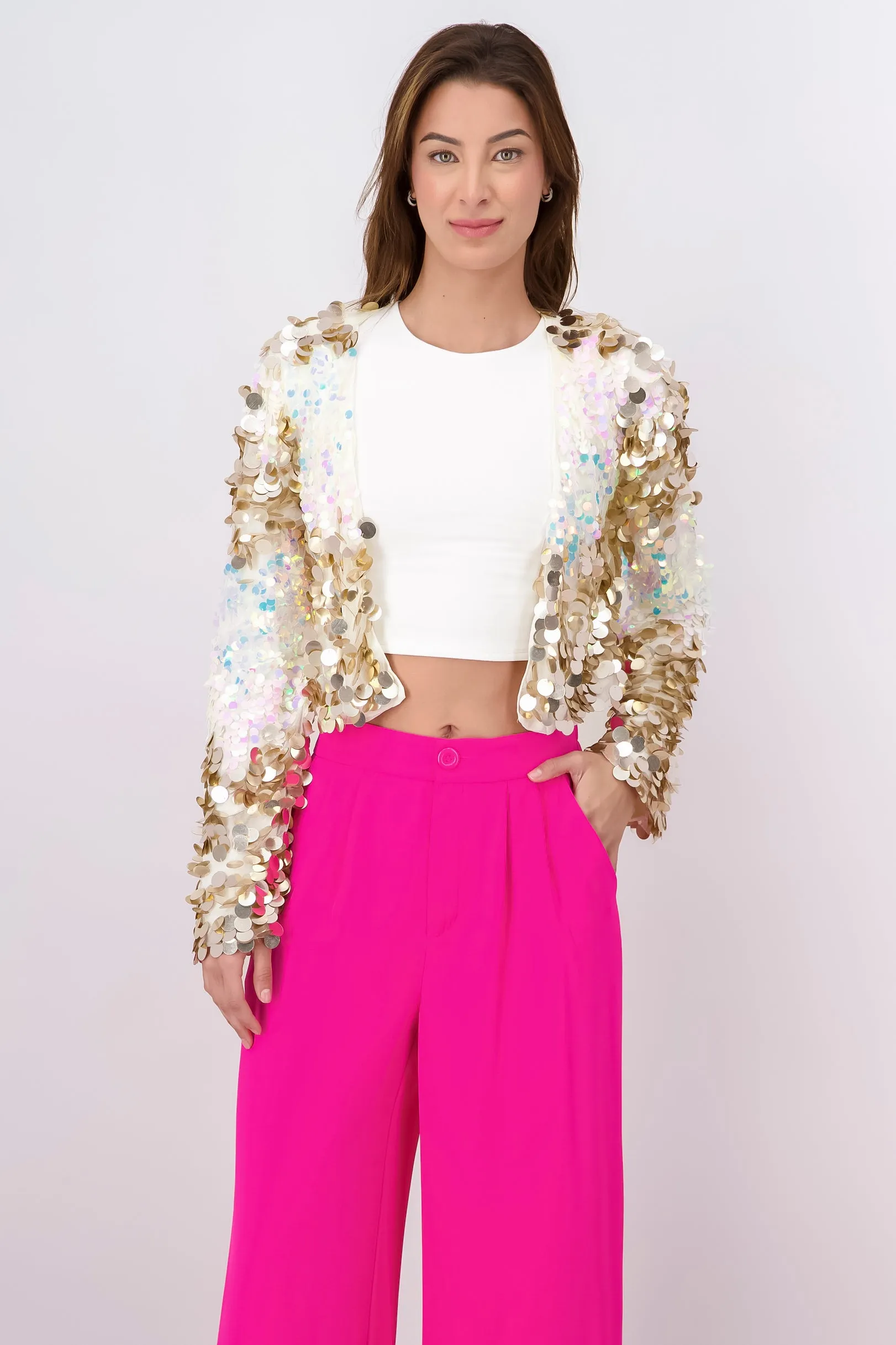Blazer Lentejuelas Cropped sold by Shasa product image thumbnail 2