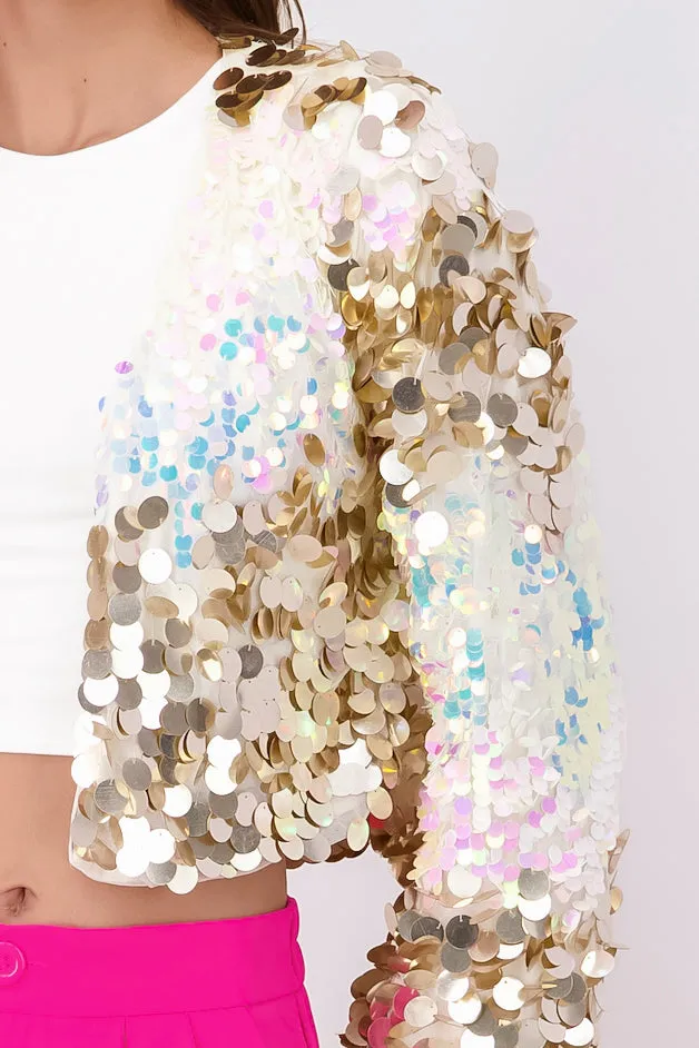 Blazer Lentejuelas Cropped sold by Shasa product image thumbnail 5