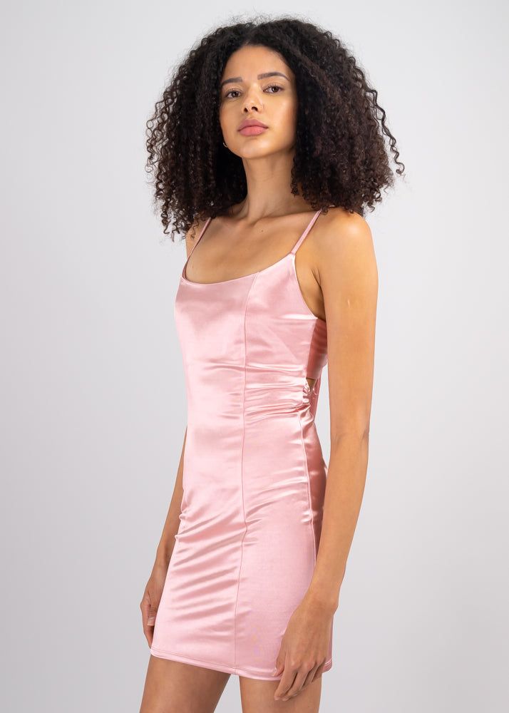 Vestido mini satín nudo espalda sold by Shasa product image thumbnail 3