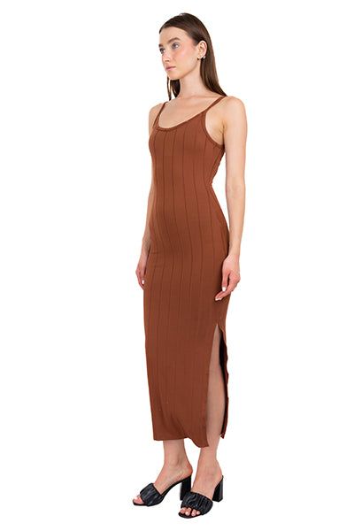 Vestido Midi Acanalado Abertura sold by Shasa product image thumbnail 3