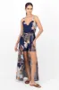 Romper estampado tropical detalle escote sold by Shasa