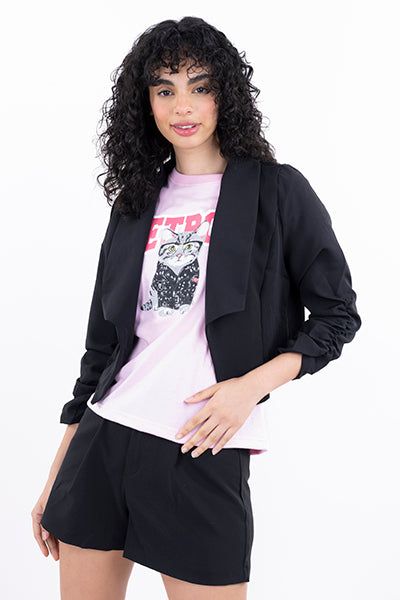 Saco liso manga plisada sold by Shasa