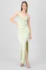 Vestido Maxi Satín Escote Cruzado sold by Shasa
