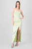 Vestido Maxi Satín Escote Cruzado sold by Shasa